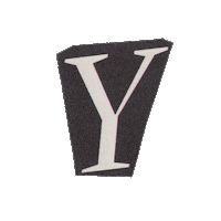 Typography Alphabet Sticker