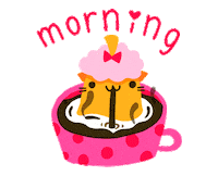 Good Morning Sticker by Cindy Suen