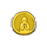 zeldachuang money good coin dollar Sticker