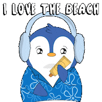 Beach Day Summer Sticker by Pudgy Penguins