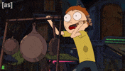 Scared Rick And Morty GIF by Adult Swim