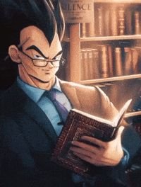 Skuey dragon ball vegeta genius studious GIF