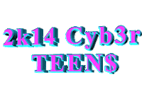 teens cyber teen Sticker by AnimatedText