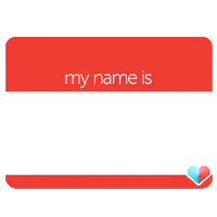 Hello My Name Is Sticker Sticker by theasianparent