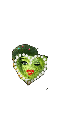 Funny Face Heart Sticker