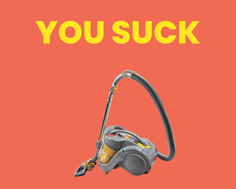 You Suck Vacuum Cleaner GIF by Design Museum Gent