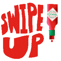 Swipe Up Franks Red Hot Sticker by TABASCO® Brand