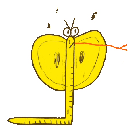 Angry Snake Sticker by Alfonso de Anda