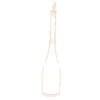 Line Candle Sticker