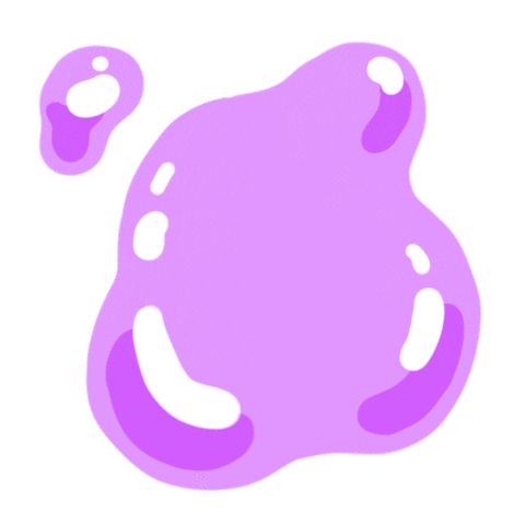 bubble slime Sticker by Smol Bucket