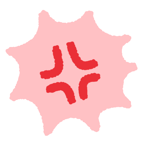 Angry Sticker Sticker by Ai and Aiko