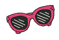 KatieCannonDesigns summer pink retro beach Sticker