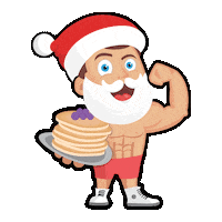 Santa Peanut Sticker by Macro Mike