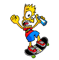 Bart Simpson Homer Sticker by THE GIMME PROJECT