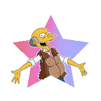 Mr Burns Star Sticker