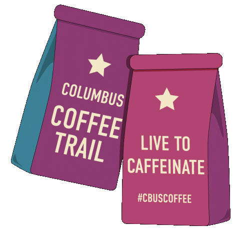 Columbus Ohio Coffee Sticker by Experience Columbus