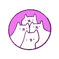 Cat Lady Cats Sticker by Bethykins