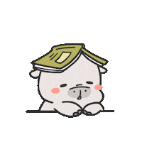 Hippicomics cute sleepy bored reading Sticker