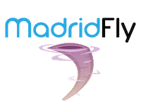 Flying Wind Tunnel Sticker by Madrid Fly