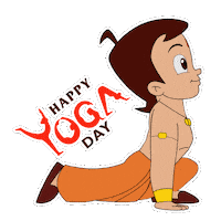 Yoga Yogalife Sticker by Chhota Bheem