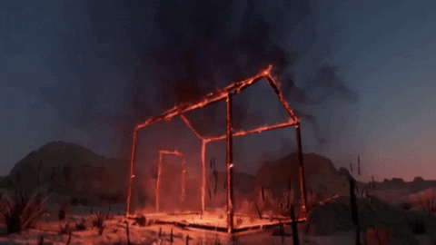 Burning House On Fire GIF by Petit Biscuit