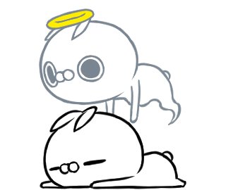 crazyyamirabbit giphyupload line うさぎ lineスタンプ Sticker