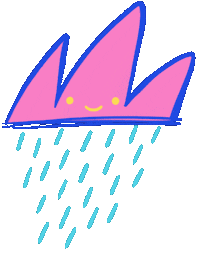 san_deuil smile rain sky cloud Sticker