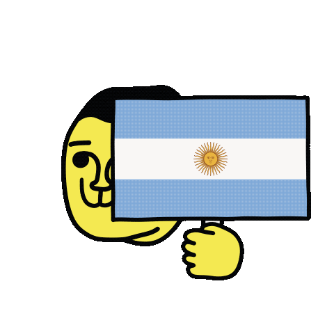 Argentina Flag Football Sticker