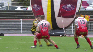 fc grenoble tackle GIF by FCG Rugby