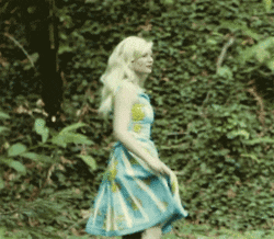 baby blue greenery GIF