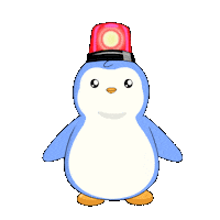 Penguin Danger Sticker by Pudgy Penguins