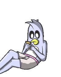 Birdsoup funny wow what lol Sticker