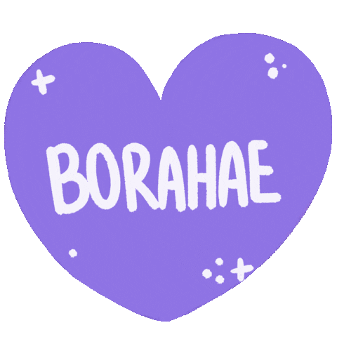 Purple Hearts Heart Sticker