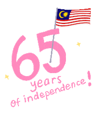 Malaysia Merdeka Sticker by Nita Cosmetics