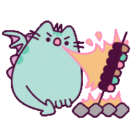 Cat Smoking Sticker by Pusheen