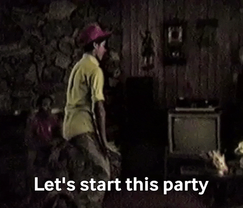 InkandArrowGifs giphygifmaker party dancing 80s GIF