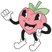thecheekboss peach cheeky peachy staycheeky Sticker