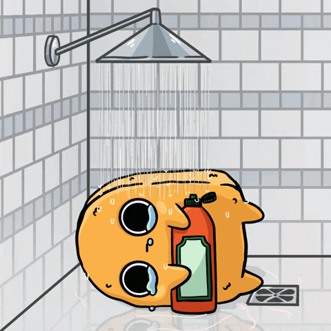 Crying In The Shower GIF by Sad Nuggie