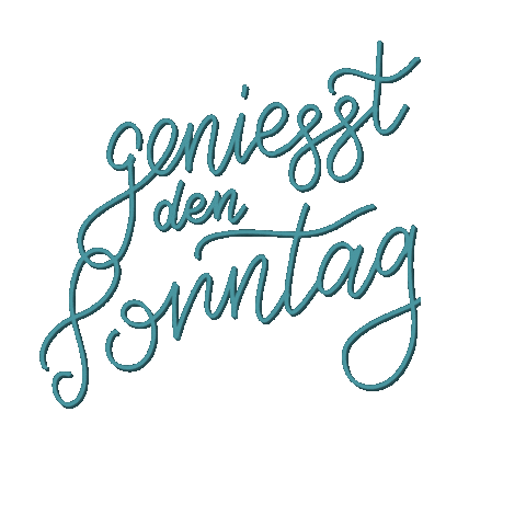 Sonntag Geniessen Sticker by Handbeschriftetes