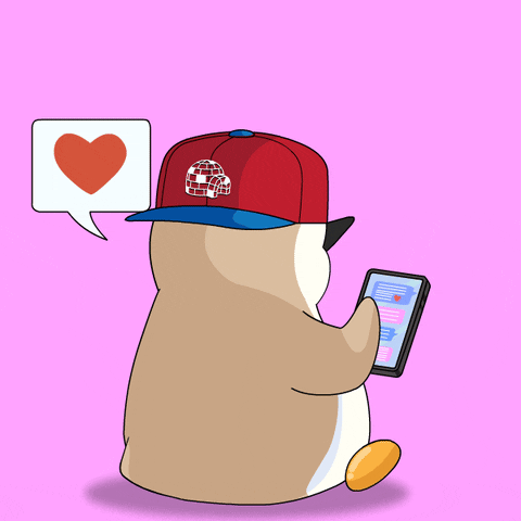 Love It Hearts GIF by Pudgy Penguins