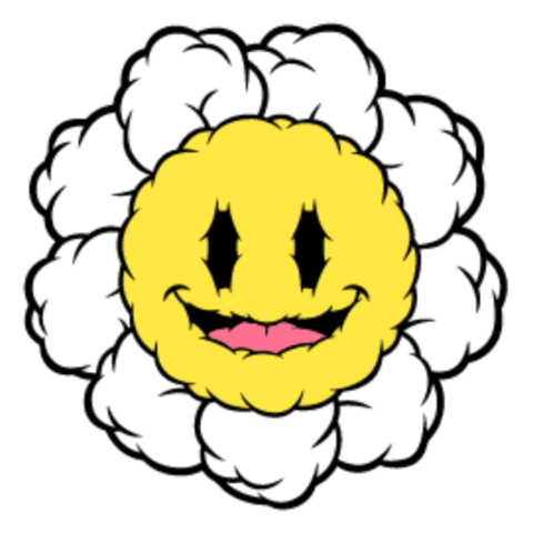 gungho_n art smile flower wicked Sticker