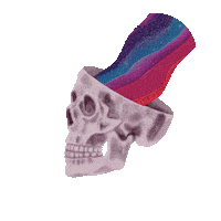 Skull Crystal Sticker by Crystal-Tours