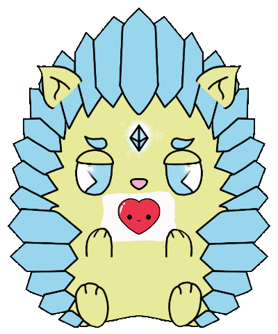 WilFrosty love like ice hedgehog Sticker