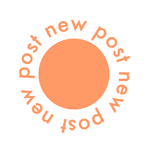 Orange Click Here Sticker