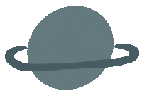 New Moon Space Sticker