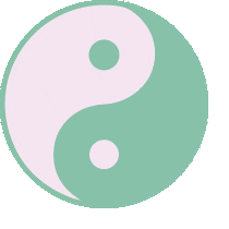 Yin Yang Sticker by Queen of Jetlags