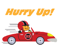 Driving Hurry Up Sticker by Cartoon Network Asia