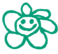 5nacobloom smile flower green pop Sticker