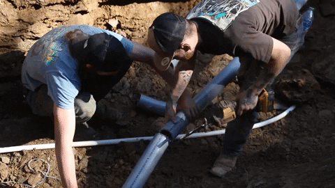 Digging Blue Collar GIF by JC Property Professionals