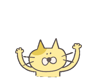 Happy ねこ Sticker